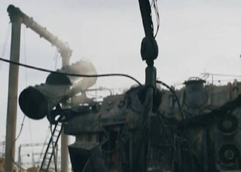 пожар на подстанции