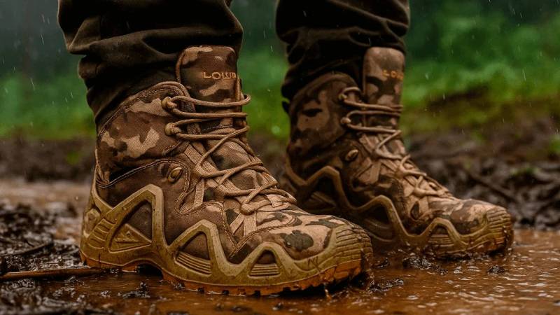 солдатские ботинки