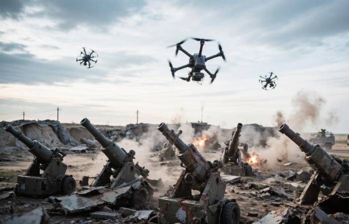 FPV-дроны группировки «Север» уничтожили десяток орудий ВСУ за неделю