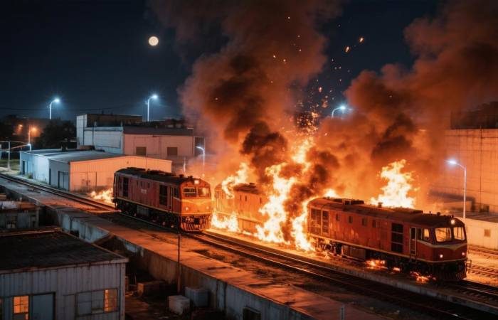 Пять локомотивов ВСУ превращены в труху в Запорожье и Харьковской области