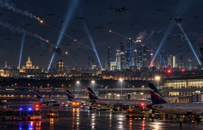 Ночь массированного налета на Москву, сотни беспилотников остановили на дальних рубежах
